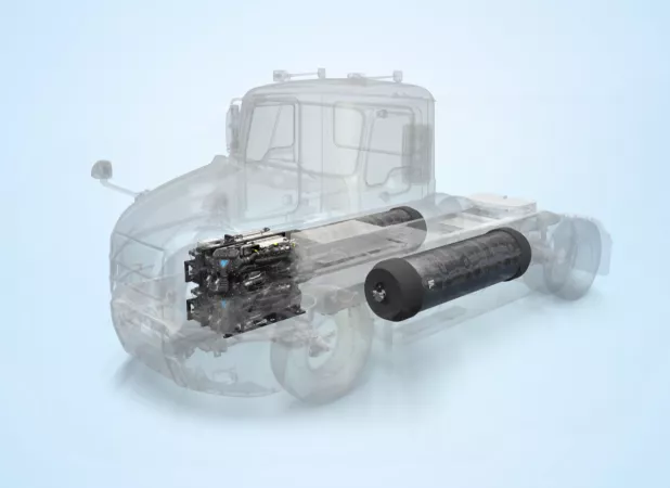 The Lightest Drayage Fuel Cell Truck by Symbio and Savage